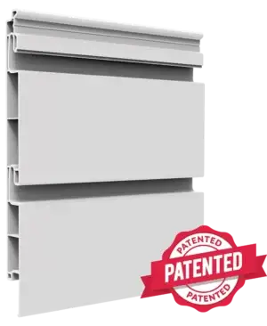 Dual 3-inch PVC Slatwall